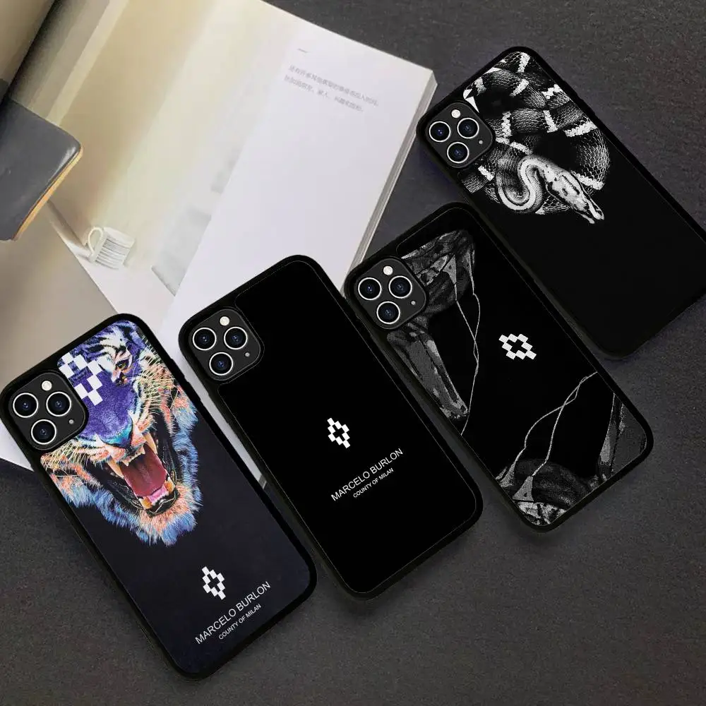 Фото Модный чехол Fashion Burlons Design-Marceloes для iPhone 17 16 Pro Max Air 13 12 Mini 14 15 Plus 11, задняя крышка из PC+TPU №5