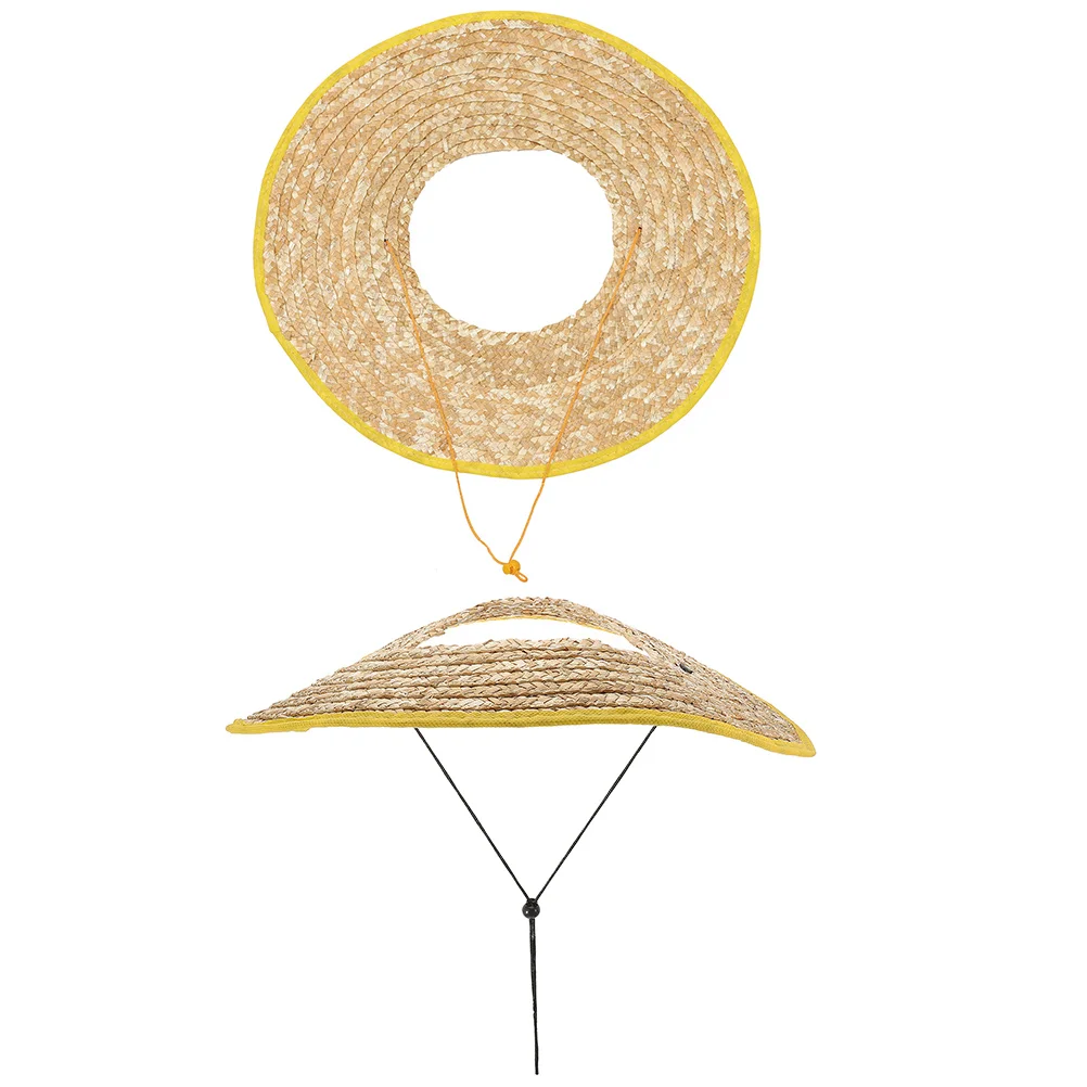 

2pcs Hard Hat Sun Shade Construction Site Straw Sun Visors Shield Covers