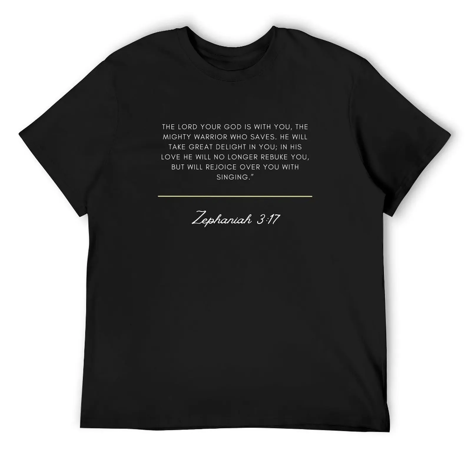 Verse Zephaniah 3:17 T-Shirt designer shirts essential t shirt plus size clothes slim fit for men