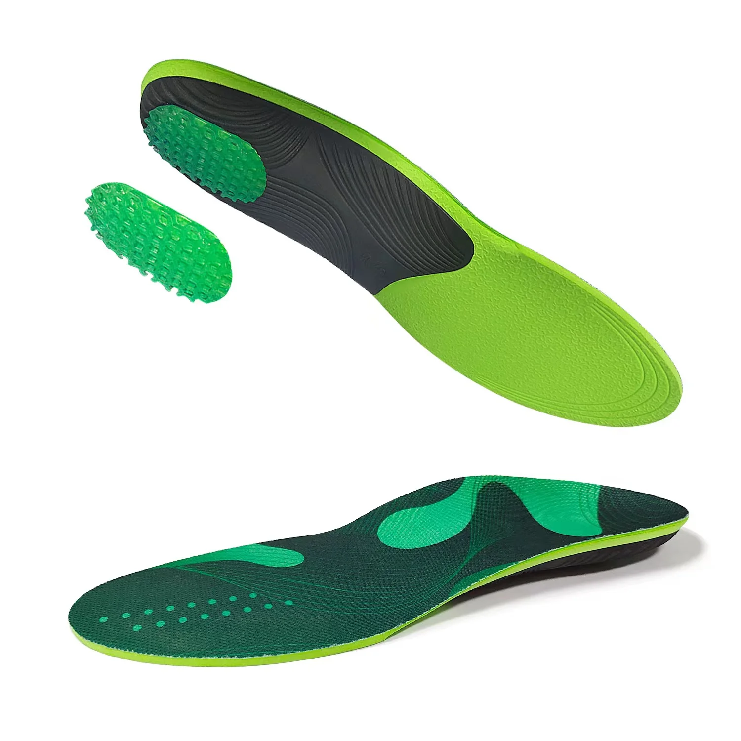 Thickened arch sports insole breathable shock absorption unisex full cushion high elastic running basketball insole