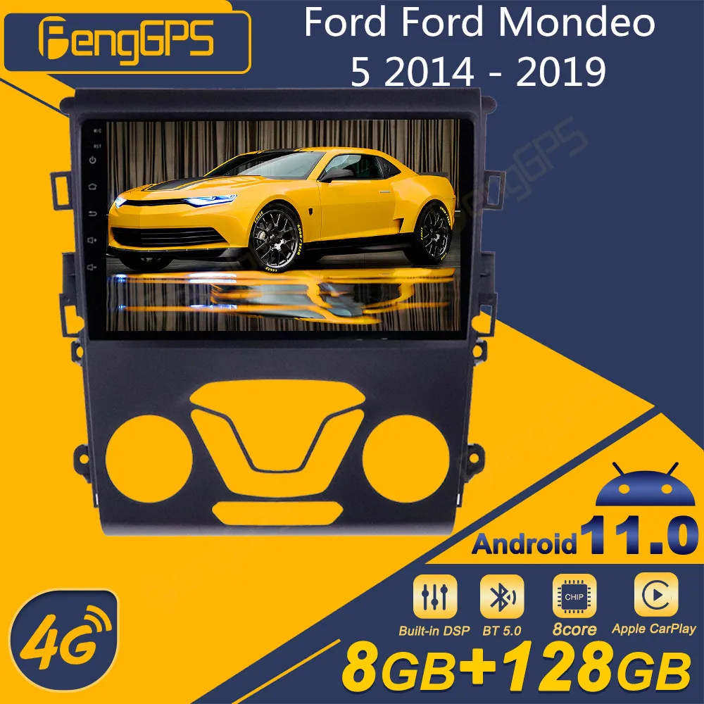 

Автомобильный радиоприемник Ford Mondeo 5 2014 - 2019 Android 2Din стереоприемник Авторадио мультимедийный плеер GPS Навигация экран головного устройства