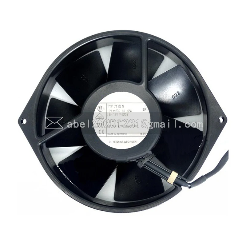 BRAND NEW TYP 7112N 7112 N DC 12V ORIGINAL COOLING FAN COOLER Ø 150 x 38 mm