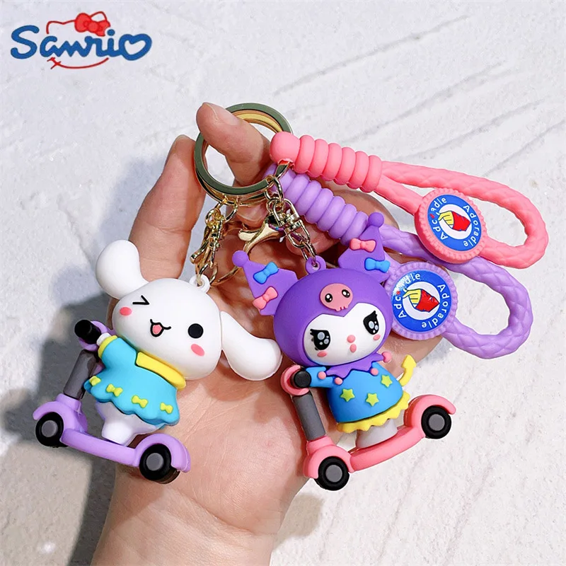 Kawaii Sanrio Велоспорт Kuromi моя мелодия брелок Аниме Cinnamoroll почтовая Модель подвеска