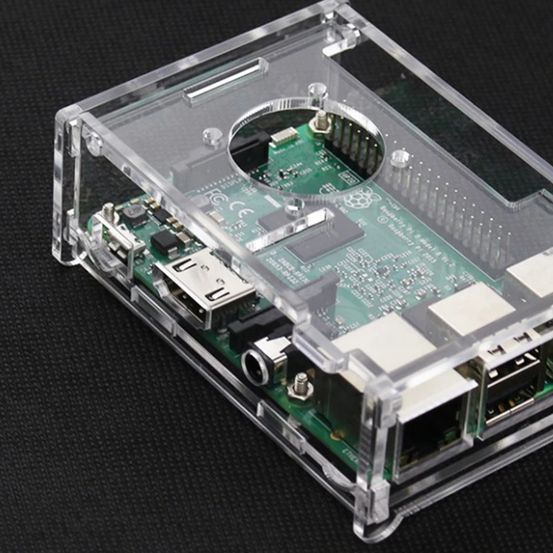 

Радиатор для чехла Raspberry Pi 3 Gen, акриловый чехол + 3 алюминиевых радиатора + набор тихих охлаждающих вентиляторов