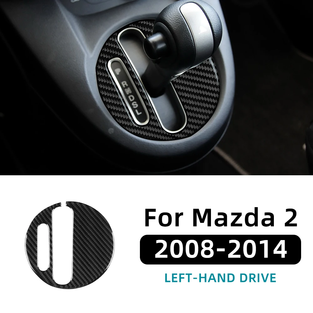 

Для Mazda 2 DE 2008 2009 2010 2011 2012 2013 2014 Наклейка из настоящего мягкого углеродного волокна LHD RHD Автоматическая рамка переключения передач