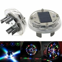 car rgb solar tire lamp 4 mode 12 led waterproof energy flash wheel tire rim lights for auto decoration colorful atmosphere lamp