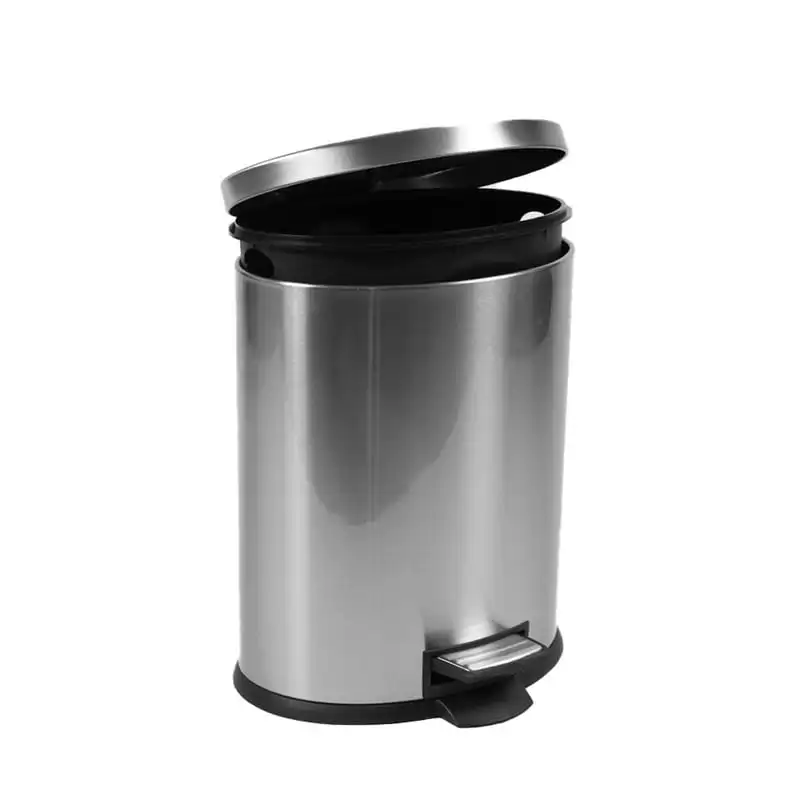 

Gallon Trash Can, Oval Bathroom Trash Can, Stainless Steel