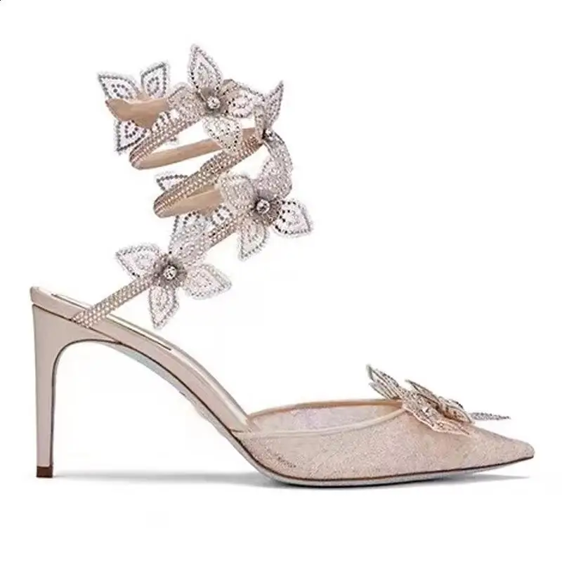 Сандалии на низком каблуке для девочек удобные босоножки из прозрачной ткани