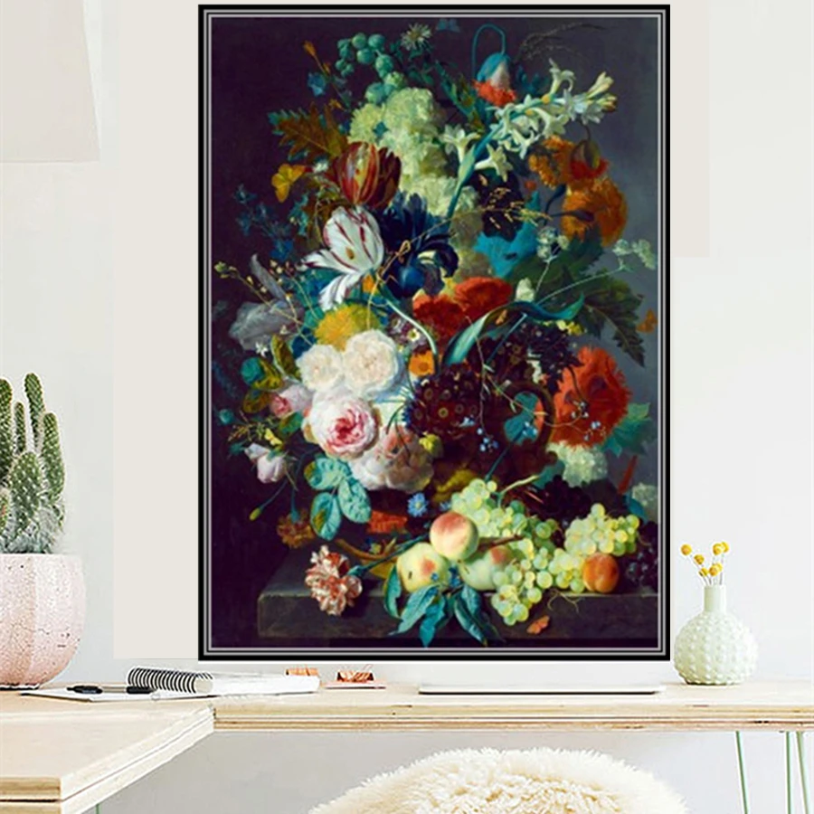 

DIY 5D Diamond Painting Flower Series Kit Lovely Full Drill Square Embroidery Mosaic Art Picture Of Rhinestones Home Decor Gifts
