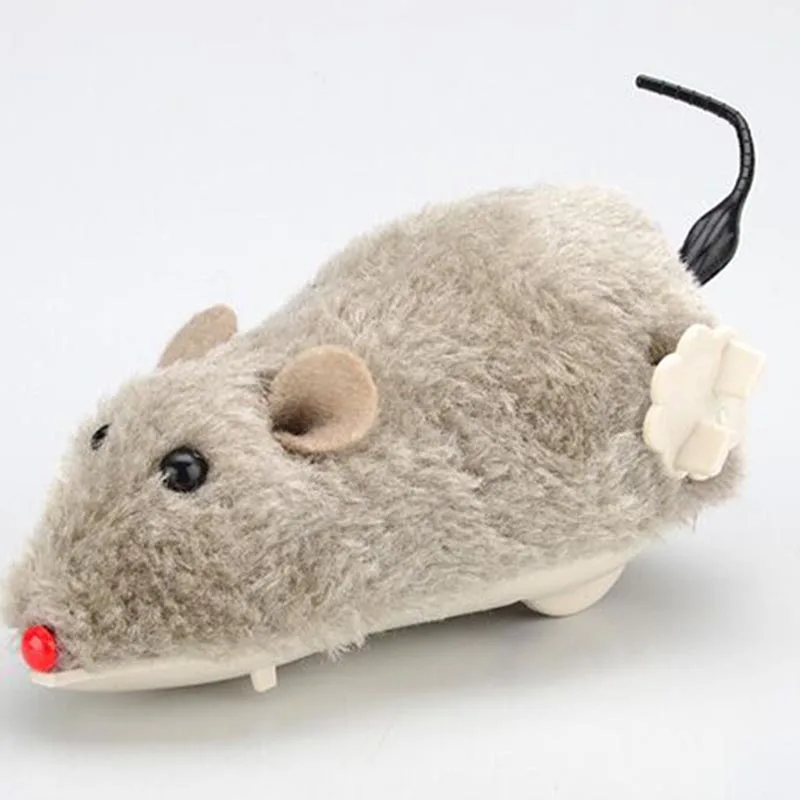 

Creative Cat Toy Clockwork Spring Power Plush Mouse Toy Motion Rat Cat Dog Playing Toy Pets Interactive Toys Pet Products