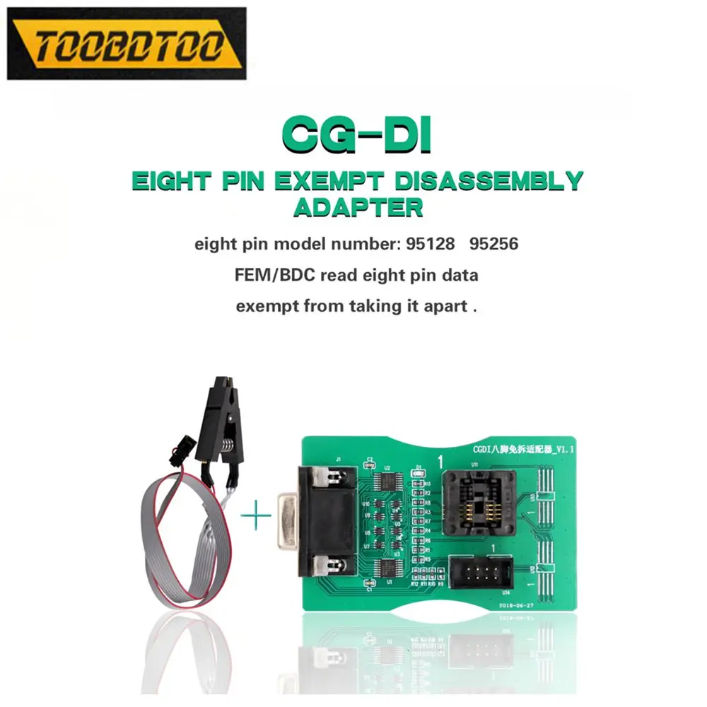 Адаптер с клипсой на ножке 8 Pin для BMW FEM/ BDC чтение восьмиконтактных данных Поддержка XPROG 5,60/5,70/5,74/5,84/UPA USB работает с CGDI Prog Адаптер с клипсой на ножке 8 Pin для BMW FEM/ BDC чтение восьмиконтактных данных Поддержка XPROG 5,60/5,70/5,74/5,84/UPA USB работает с CGDI Prog