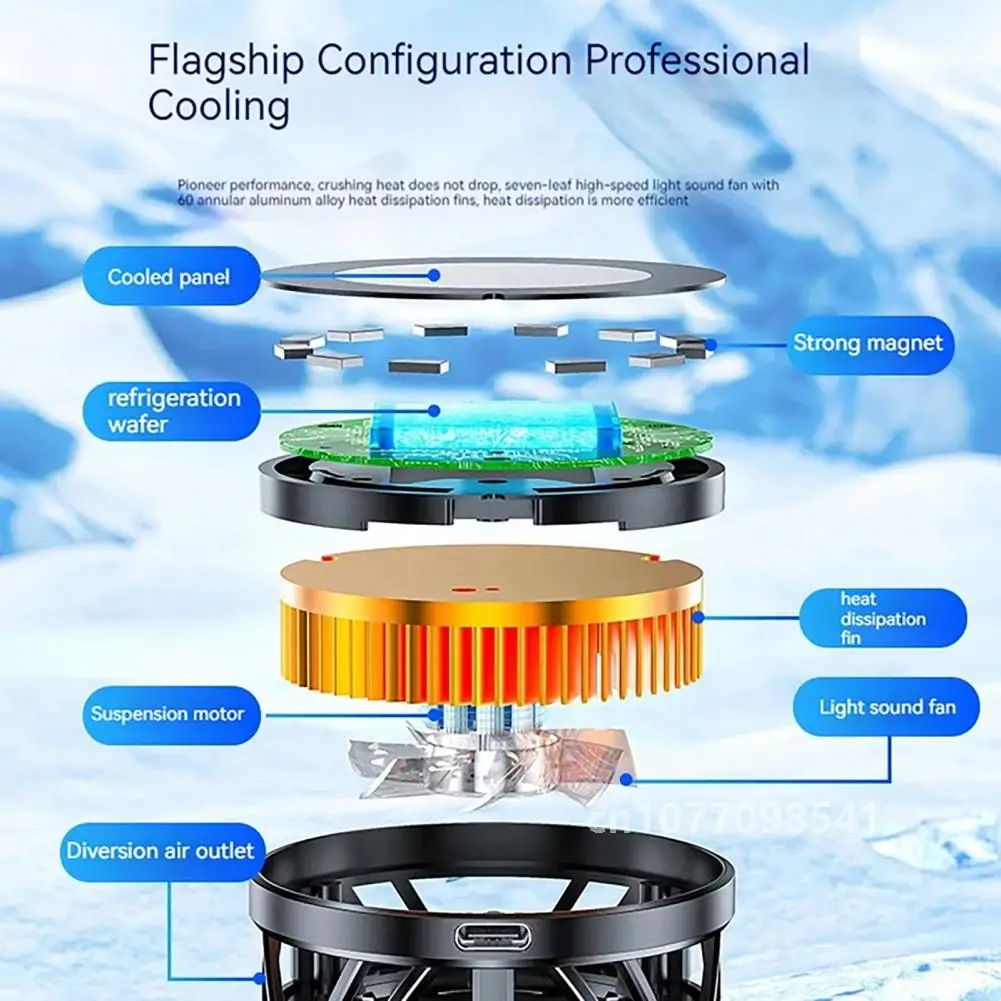 GT31 Магнитный кулер для телефона Портативный полупроводниковый радиатор Быстрое