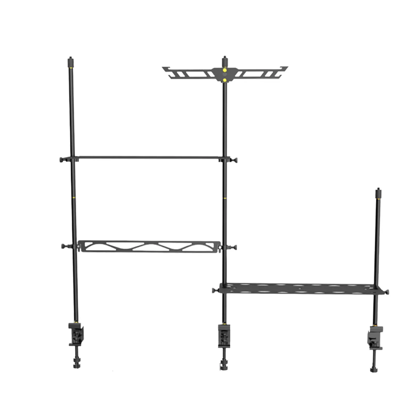 

Camping Folding Lamp Pole Portable Tableware Storage Bracket Lamp Stand Holder Adjustable Lantern Pole Hanger For Outdoor Picnic