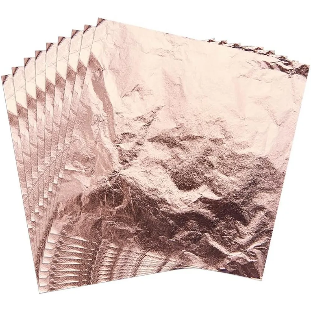 200 листов фольги с имитацией листьев для художественного оформления поделок