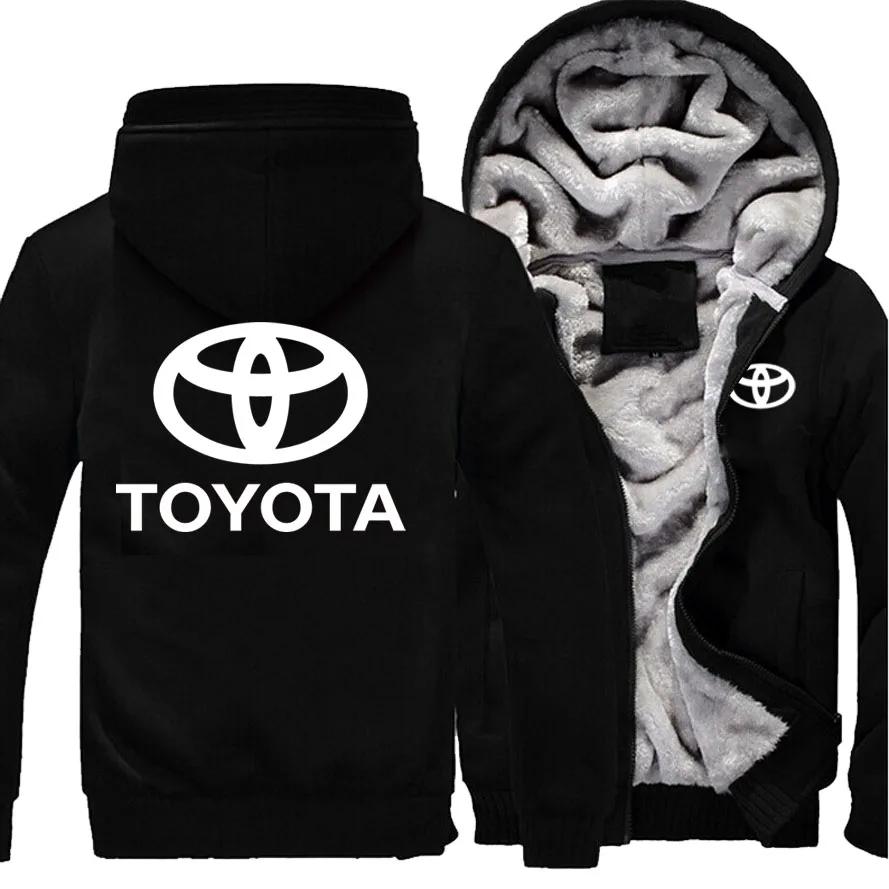 

Новая зимняя толстовка с логотипом Toyota, Мужская модная высококачественная повседневная флисовая толстовка с шерстяной подкладкой, Мужское...