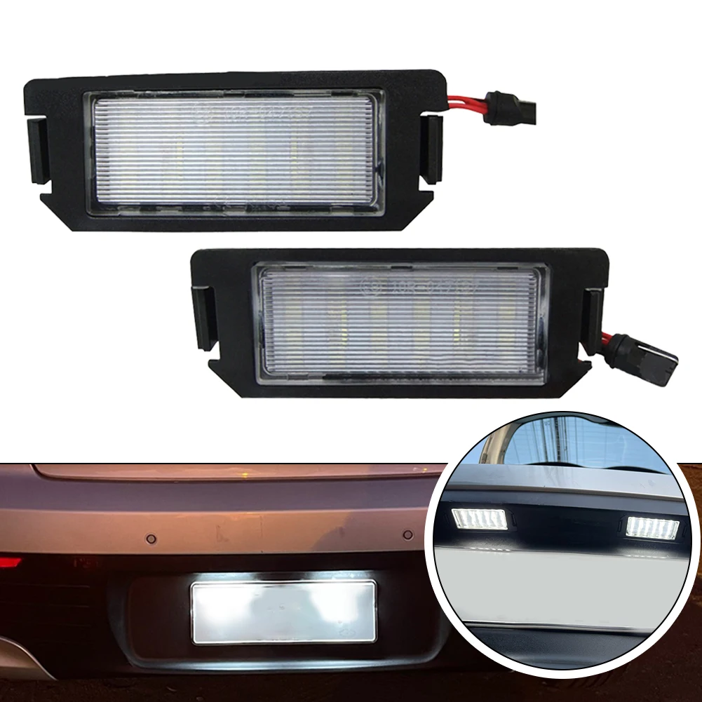 

2pcs 12V Car License Number Plate Light For Hyundai I20 2008-2014 6500K White LED License Plate Lights Lamp High Brightness