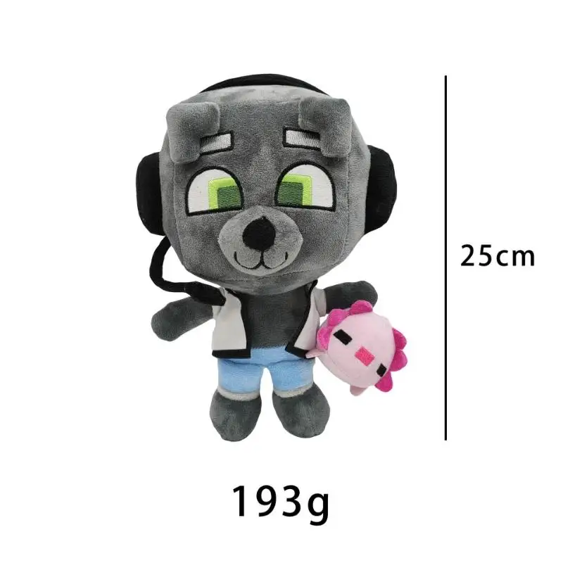 Игрушка Bobicraft gitd волк плюшевая 25 см мягкая игрушка милый персонаж детский подарок