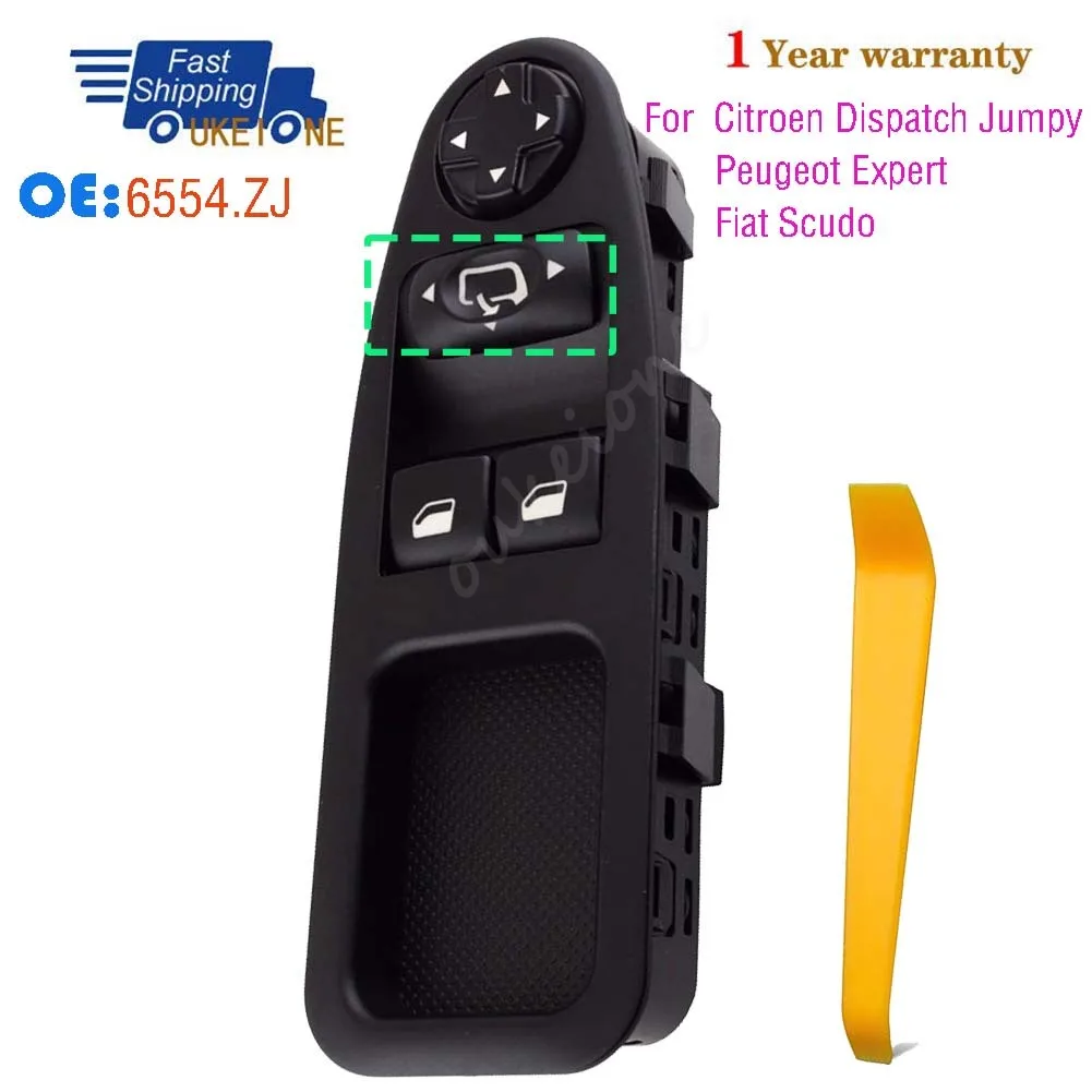 

6554.ZJ для Fiat Scudo для Citroen Dispatch Jumpy для Peugeot Expert 2007-2016 главный переключатель стеклоподъемника двери автомобильные аксессуары