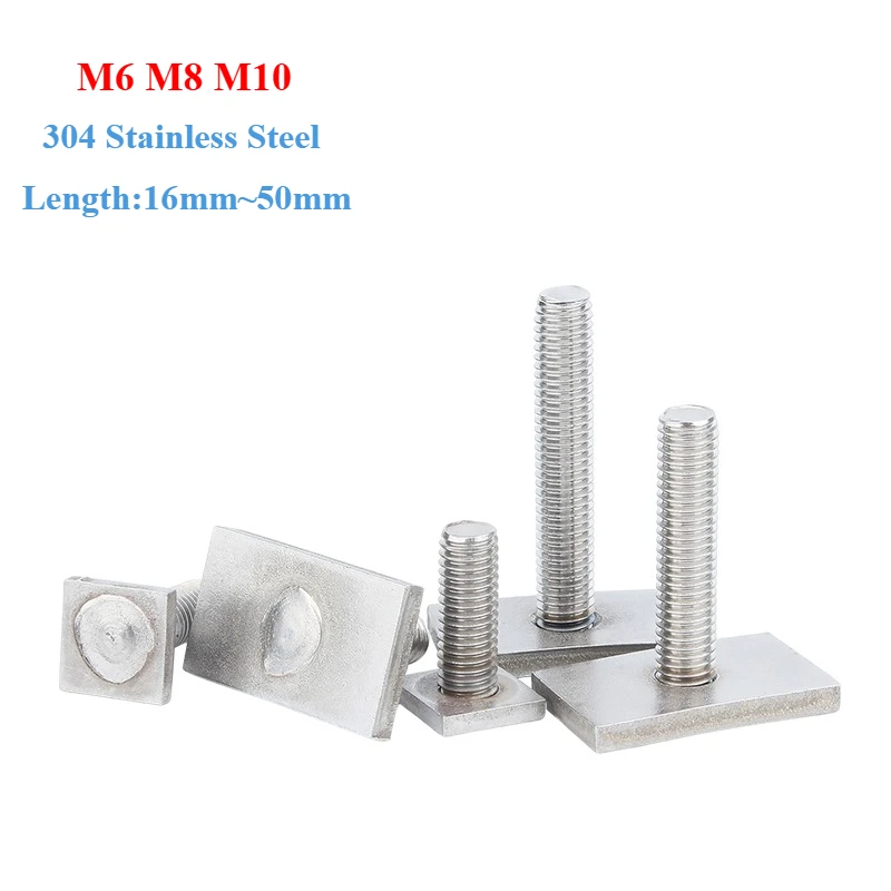 

2 шт. Болты с Т-образной головкой из нержавеющей стали M6 M8 M10