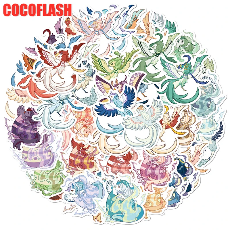 

10/50pcs/lot Phoenix Cartoon Cool Cute Animals Graffiti Stickers For Luggage Skateboard Kids Diy Laptop Phone Case Guitar Helmet