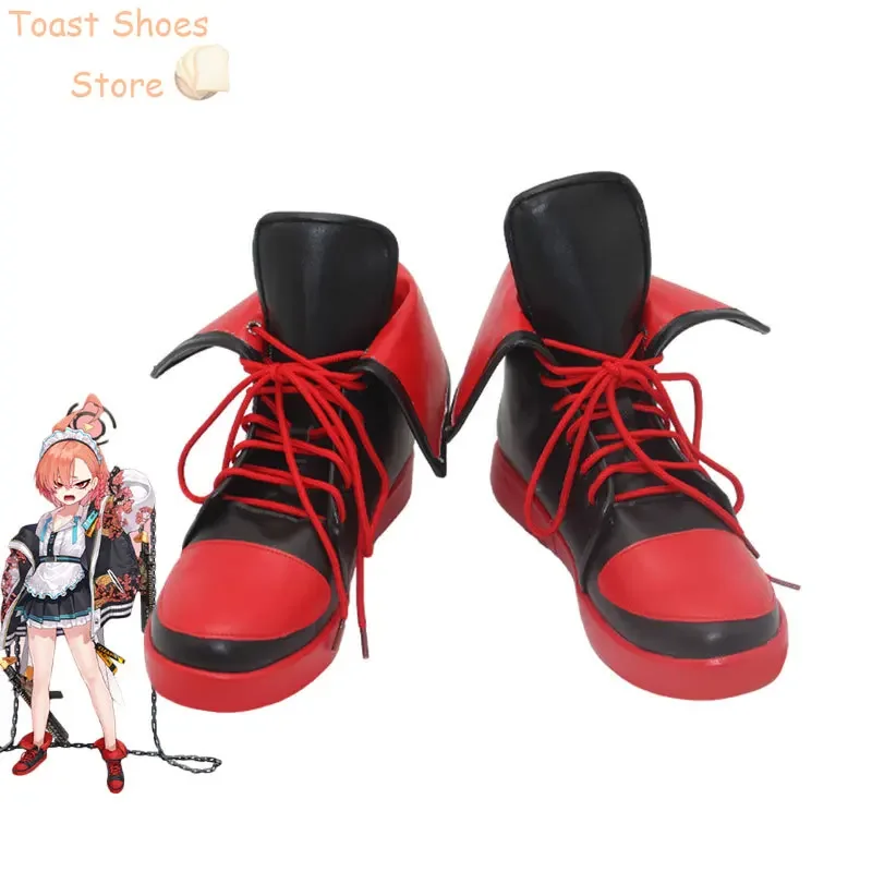 Game Blue Archive Neru обувь для косплея из искусственной кожи карнавальные ботинки на
