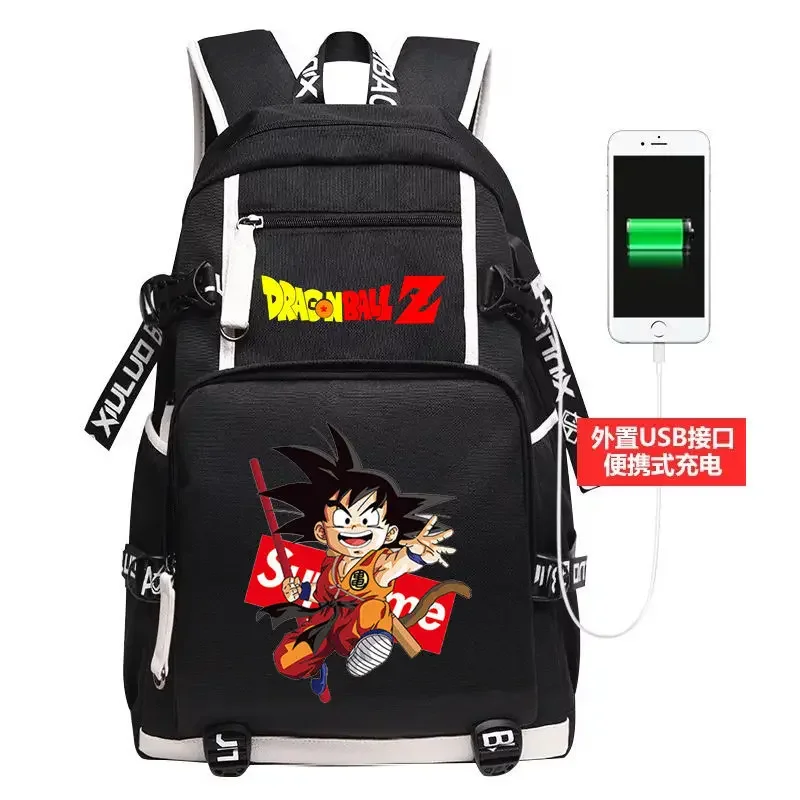 

Dragon Ball Super Anime Peripheral Saiyan Schoolbag Sun Wukong Vegeta Student Men and Women Backpack 15 Inches