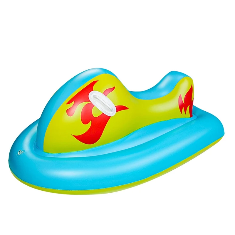 

Winter Summer Water Toy Pvc Motorboat Pool Float Inflatable Jet Ski Pool Toys Marine Motor Boat Booster Air Water Boat