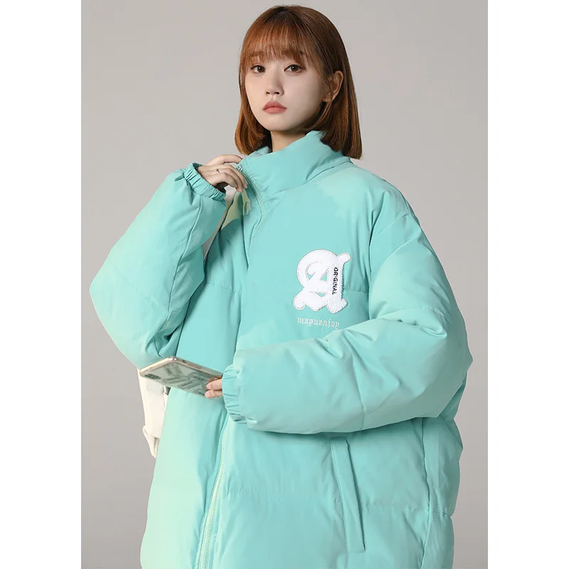 

Winter Coat for Women Parka Coats Fashion Basic Cotton Down Jacket Loose Fashion Soft and Thick Leisure Stand-up Collar Jackets