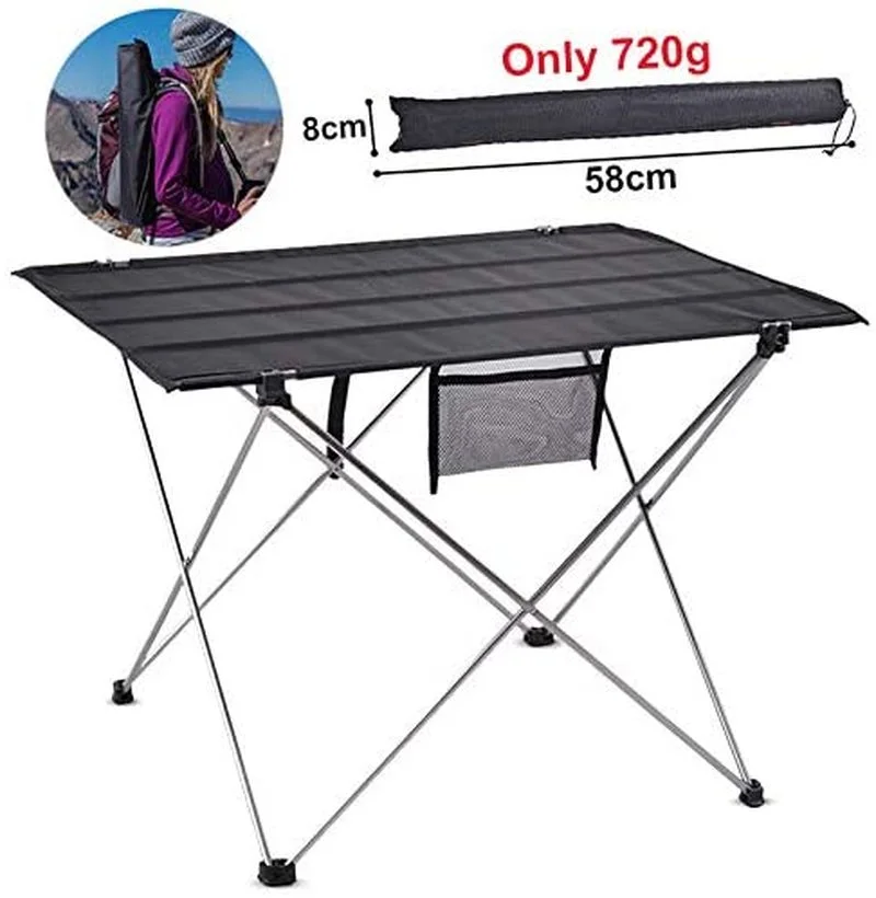 

Outdoor Ultra Light Aluminum Alloy Portable Folding Table Picnic Table Tea Table Camping Barbecue Square Table