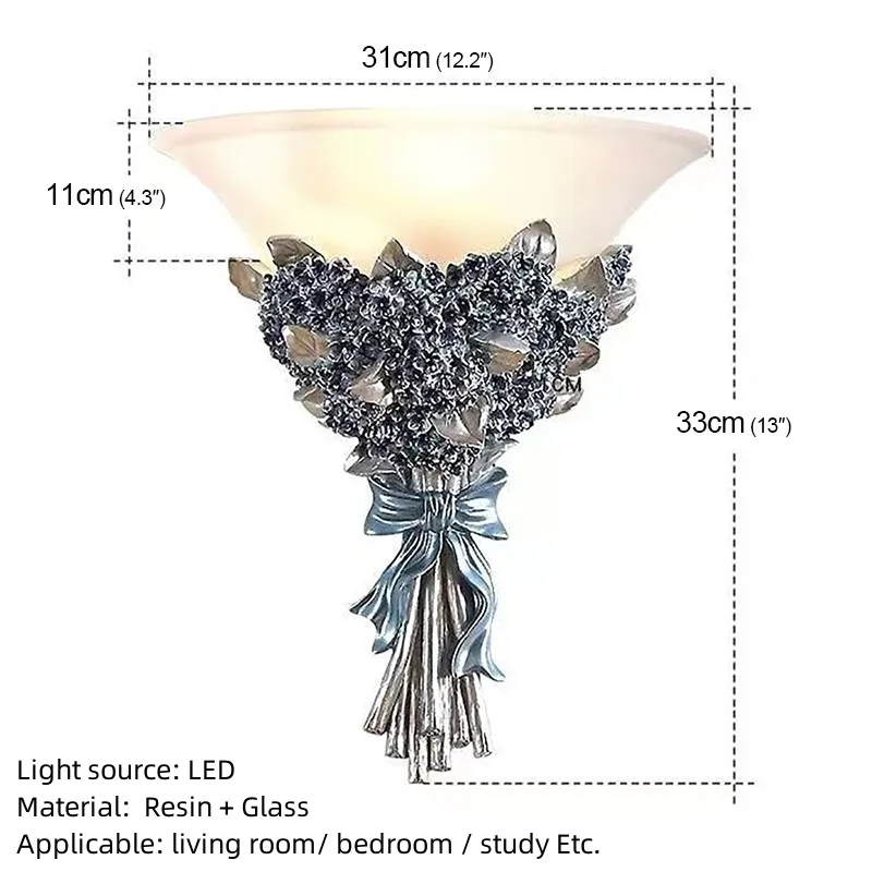 Современное настенное бра BERTH лампа винтажное креативное освещение из смолы с