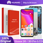ЖК-дисплей 6,26 дюйма для Huawei Honor 20, YAL-L21 дюйма, сенсорный экран, дигитайзер, Замена для Huawei Honor 20 Pro, ЖК-дисплей YAL-L41