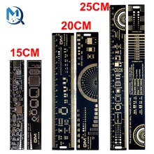 3 Type 15cm 20cm 25cm PCB Ruler Multi-functional Measuring Tool Resistor Capacitor Chip IC SMD Diode Transistor