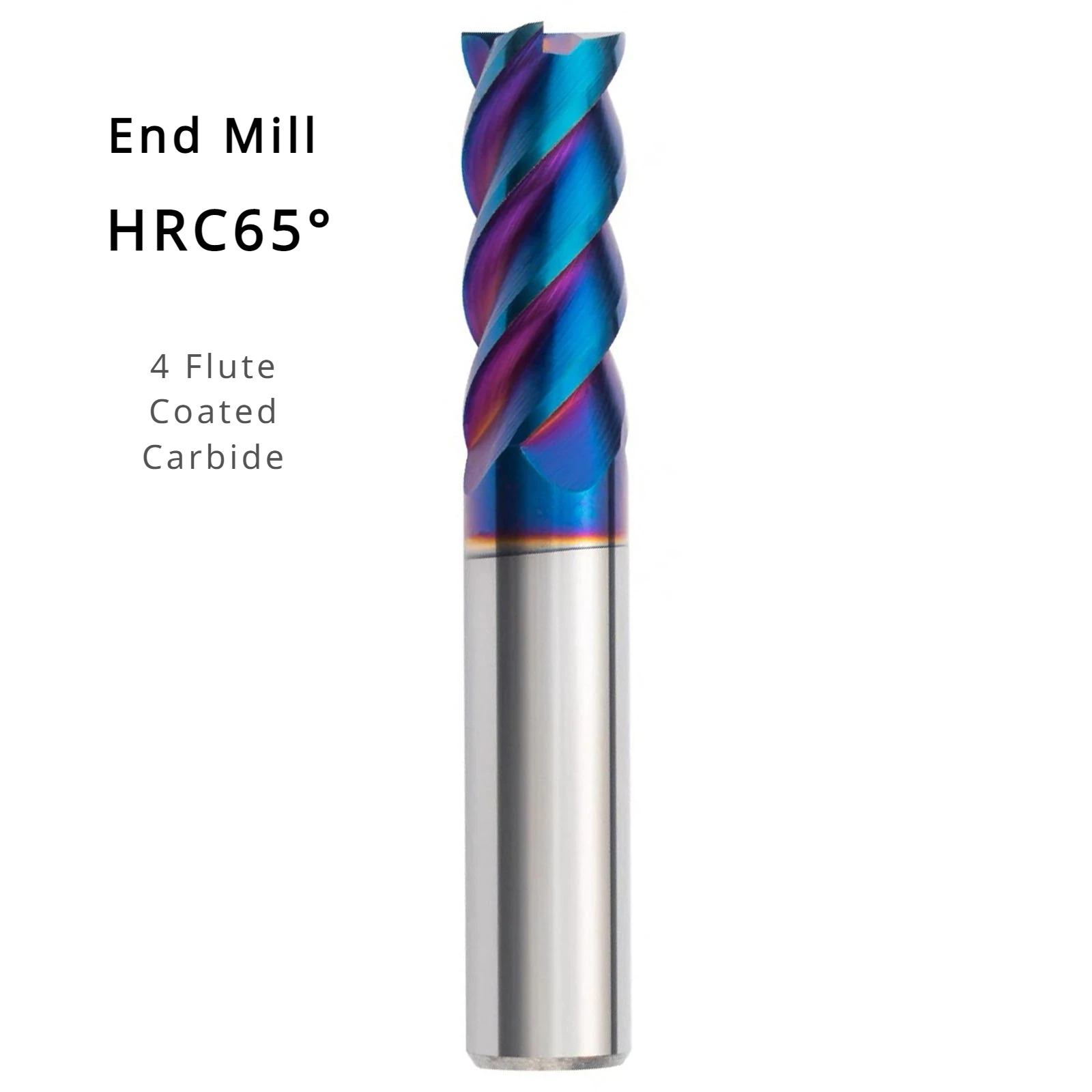 НАБОР КОНЦЕВЫХ ФРЕЗ HRC65 ° 4 канавки TCT 1/2/3/4/5/6/8/10/12/14 мм для токарных станков с ЧПУ