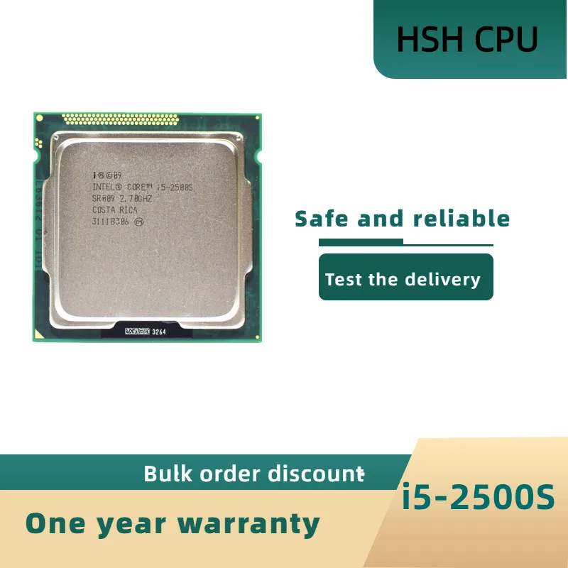 

Intel Core i5 2500S 2.7GHz Quad-Core 6M 5GT/s Processor SR009 Socket 1155 cpu