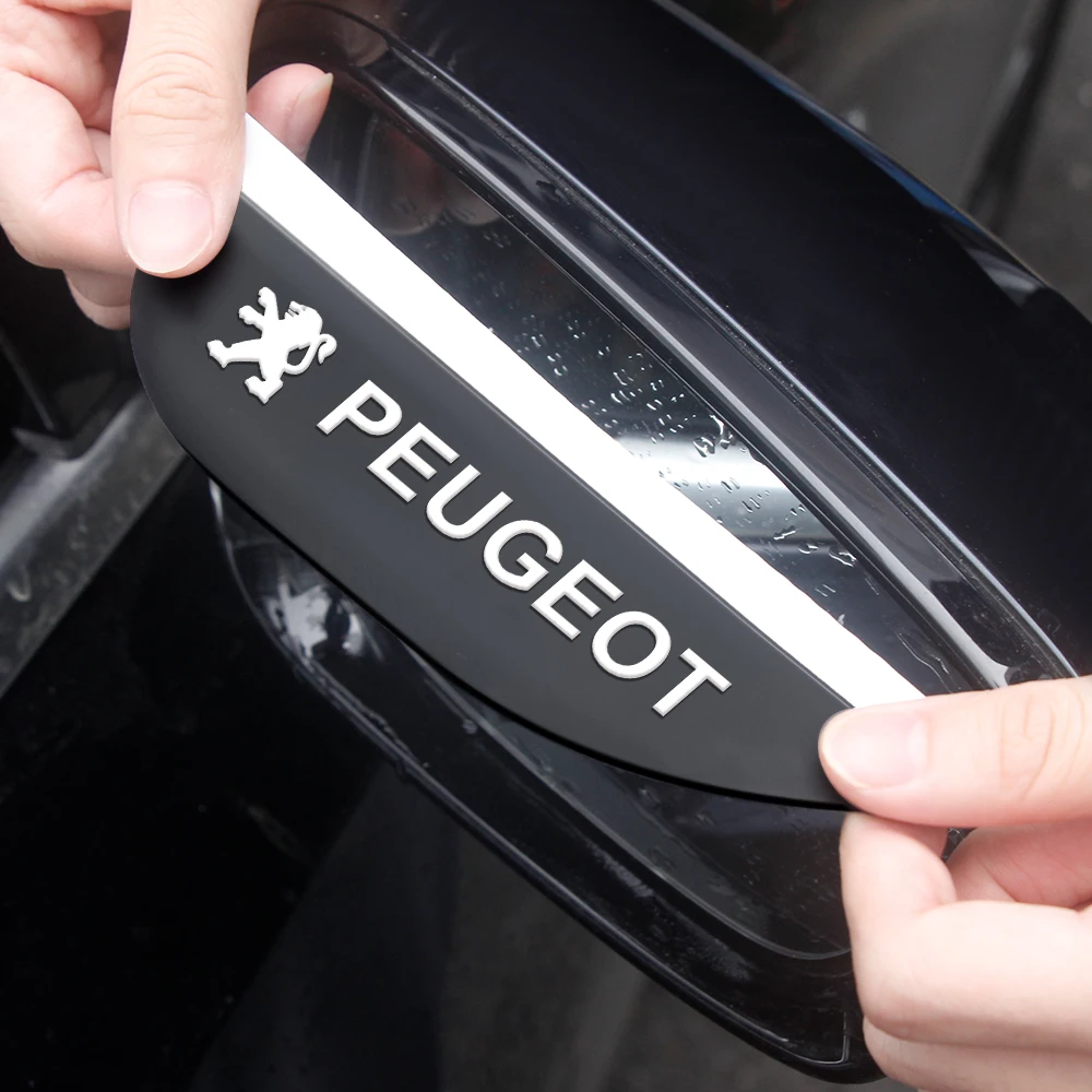 Наклейка для заднего вида зеркала с защитой от дождя для автомобилей Peugeot 206 207 307 308 и Citroen C2 C3 с пультом дистанционного управления.