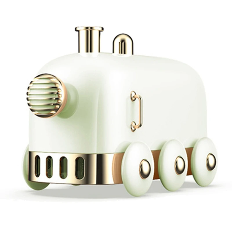 

300ML Humidifier Retro Mini Train USB Aroma Air Diffuser Essential Oil Mist Maker Fogger With Color LED Light
