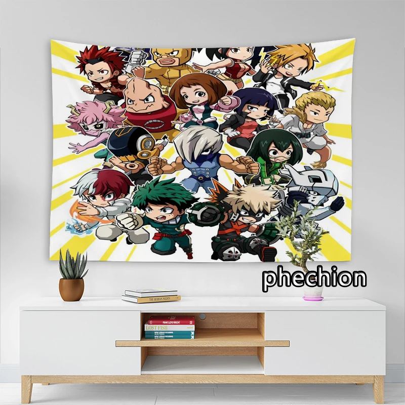 Phechion Новая мода мой герой Академия 3D печать гобелены креативная стена фотообои