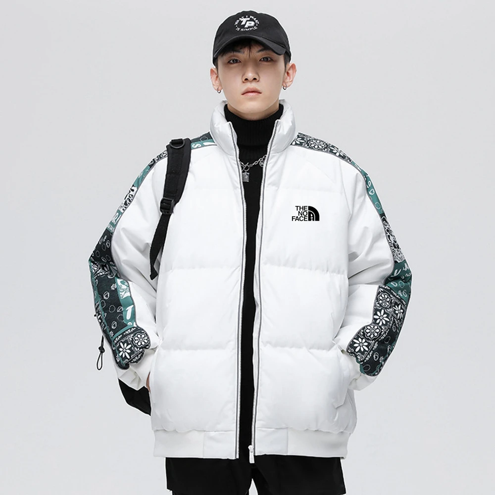

2023 trendy hip-hop down jacket men's clothing autumn and winter sports couple bread short cotton jacket men's and women's casua
