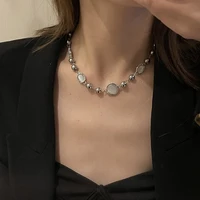 brand new gemstone necklace pendant clavicle necklace ladies decorative jewelry party joyas para mujeres