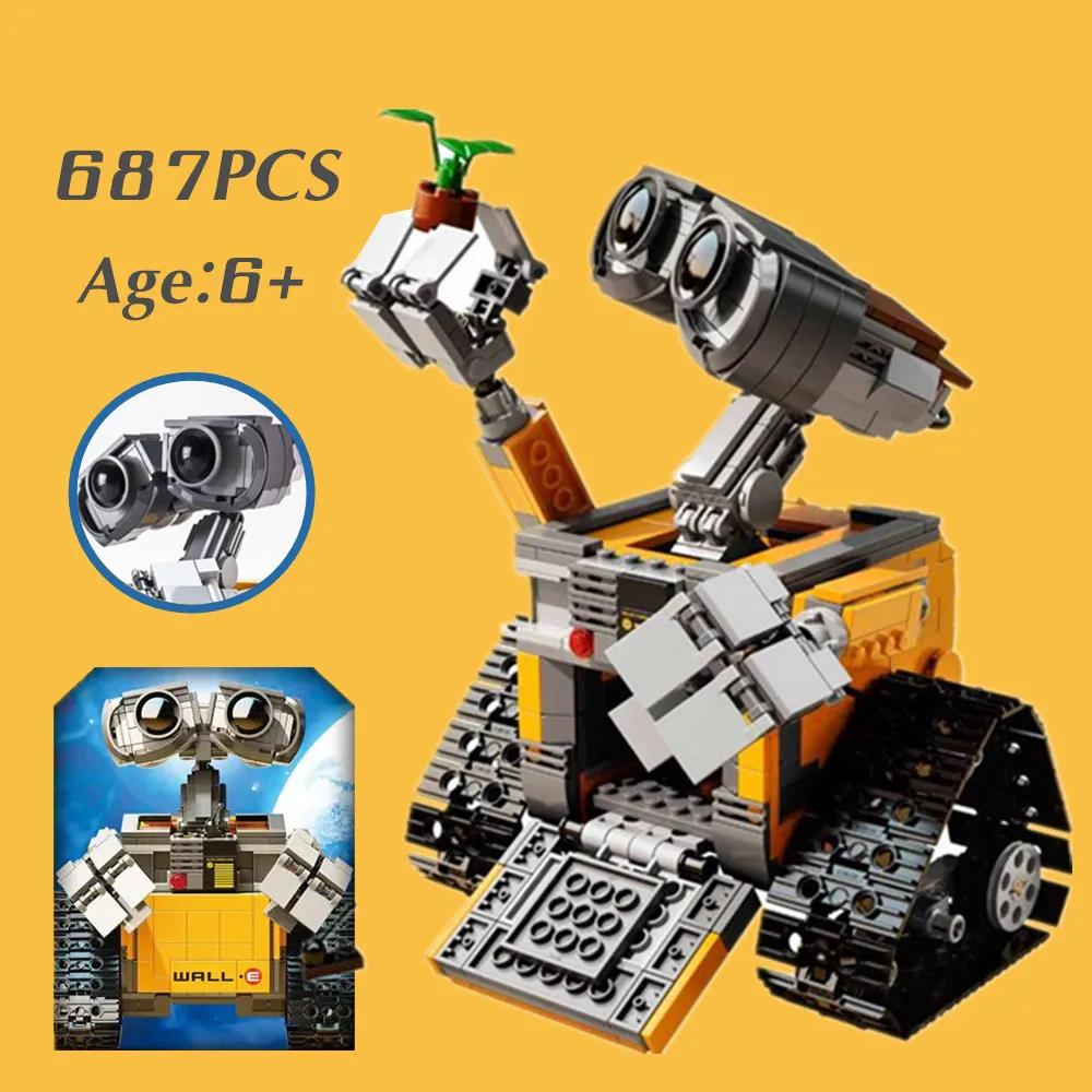 

Pixar WALL E 687PCS Space Robot Figures fit 21303 16003 Building Block Brick Toy Gift Kid Birthday