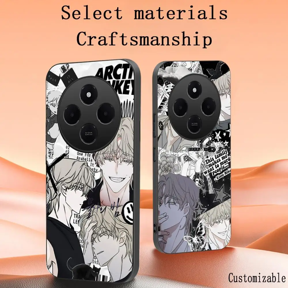 Чехол для телефона Codename Anastasia с корейскими комиксами Xiaomi Redmi 13C 14C Note14 13 12 11 10 Pro Plus S