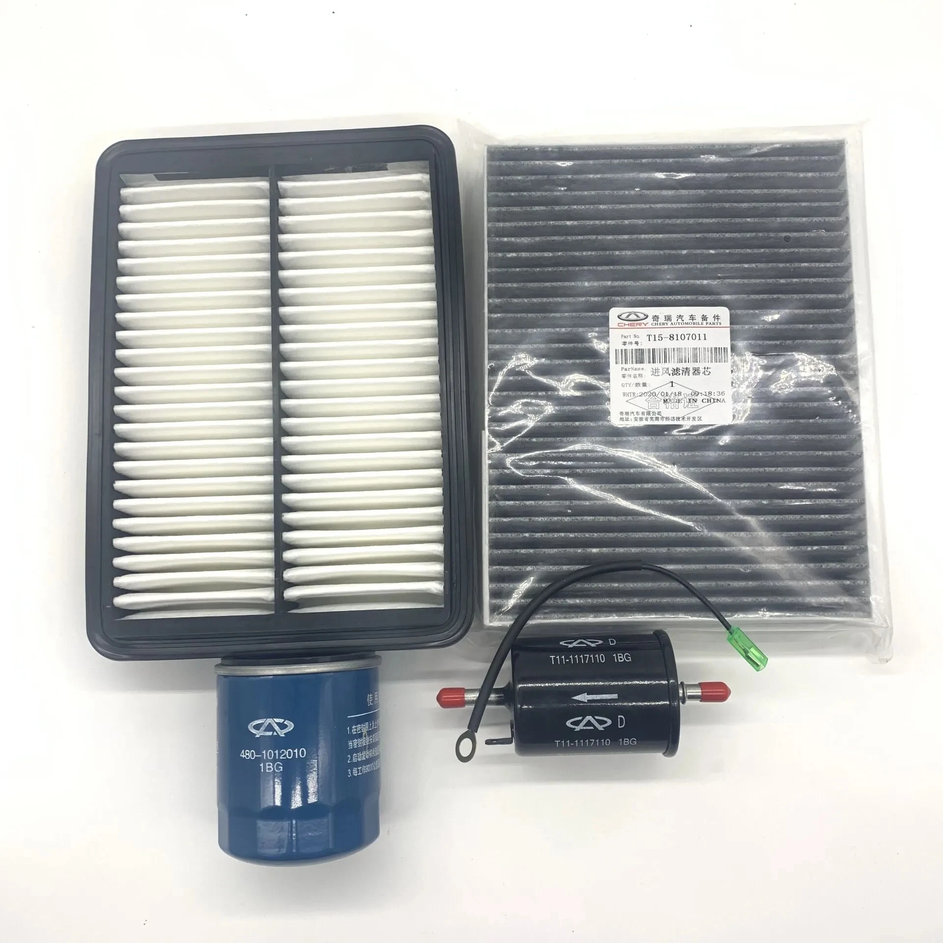 

Car Air Filter&Oil Filter&Carbin Filter&Fuel Filter For Chery Tiggo 4/5x 1.5T 2.0L Tiggo 7/8 1.5T 2.0L T15-1109111 T15-8107011