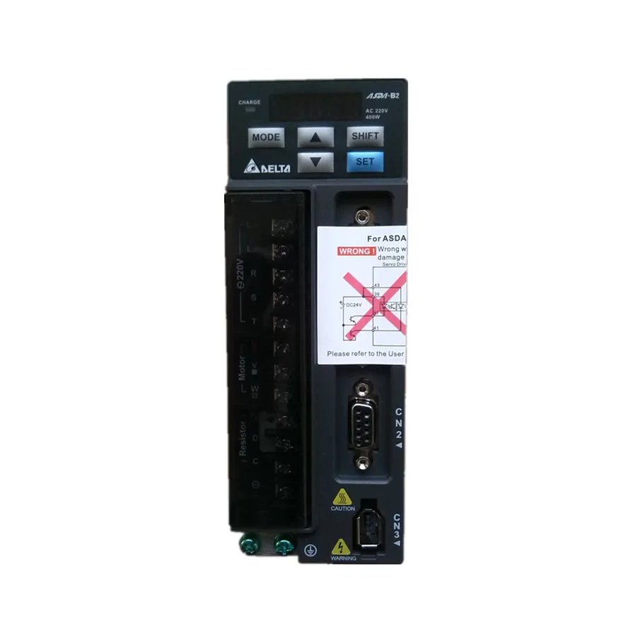 

ASD-B2-0421-B Single Phase 220V 400W B2 Electric AC Servo Motor Driver And ECMA-C20604RS Motor