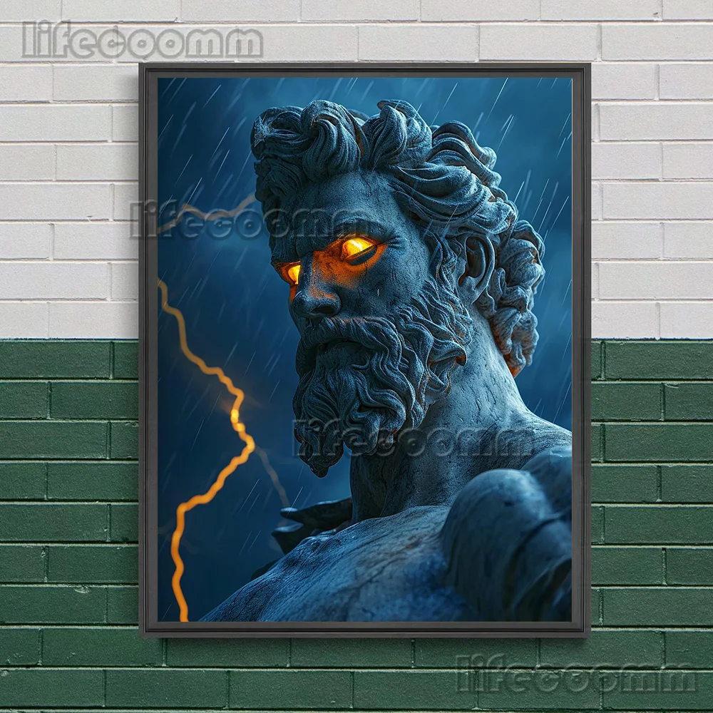 

Абстрактная картина на холсте Zeus, король греческих богов