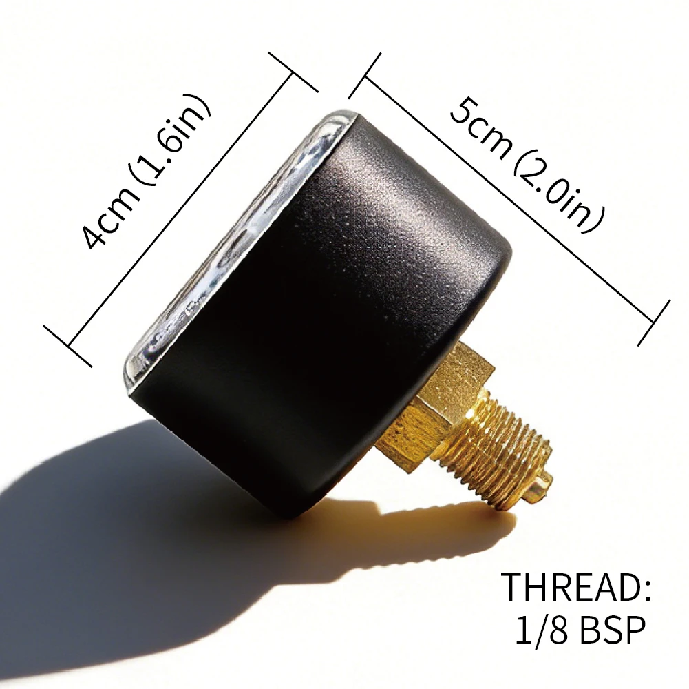 Фото Аксессуар FX Манометр с резьбой 1/8BSP KI2,5% Манометр HPA диаметром 4 см, два варианта: нижняя резьба и задняя часть сквозняков №4