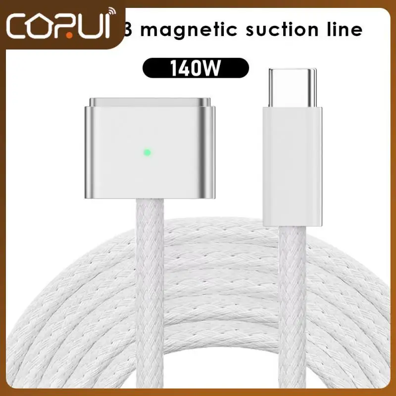 

200cm Magnetic Cable High-power Applicable To Macbookpro14/16 Charging Speed Up Strong Compatibility Usbc To Magsafe3 140w