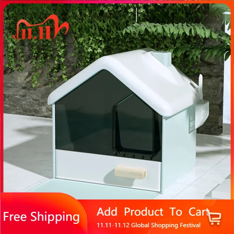 

Sandbox Drawer Cat Bedpans Toilet Deodorization Leak Proof Big Cat Bedpans Enclosed Indoor Clean Kattenbak Pet Products QF50CB