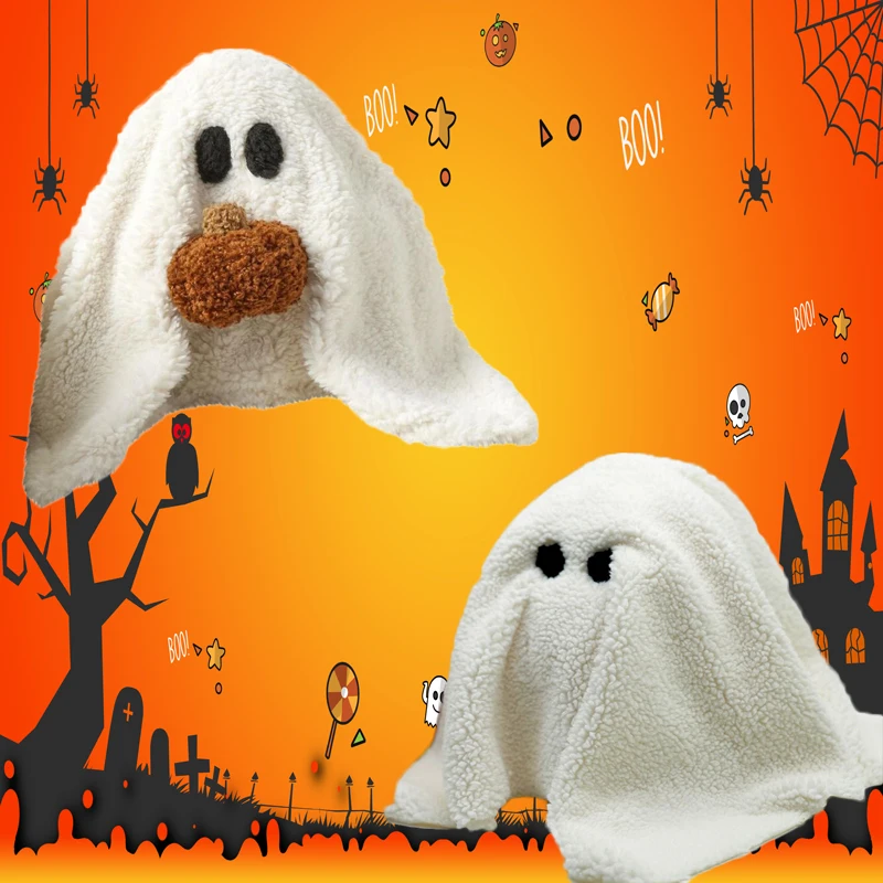 

Halloween Decor for Gus the Ghost with Pumpkin Pillow Plush Halloween Pumpkin Ghost Mummy Plush Pillow Toy Doll Home Decorations