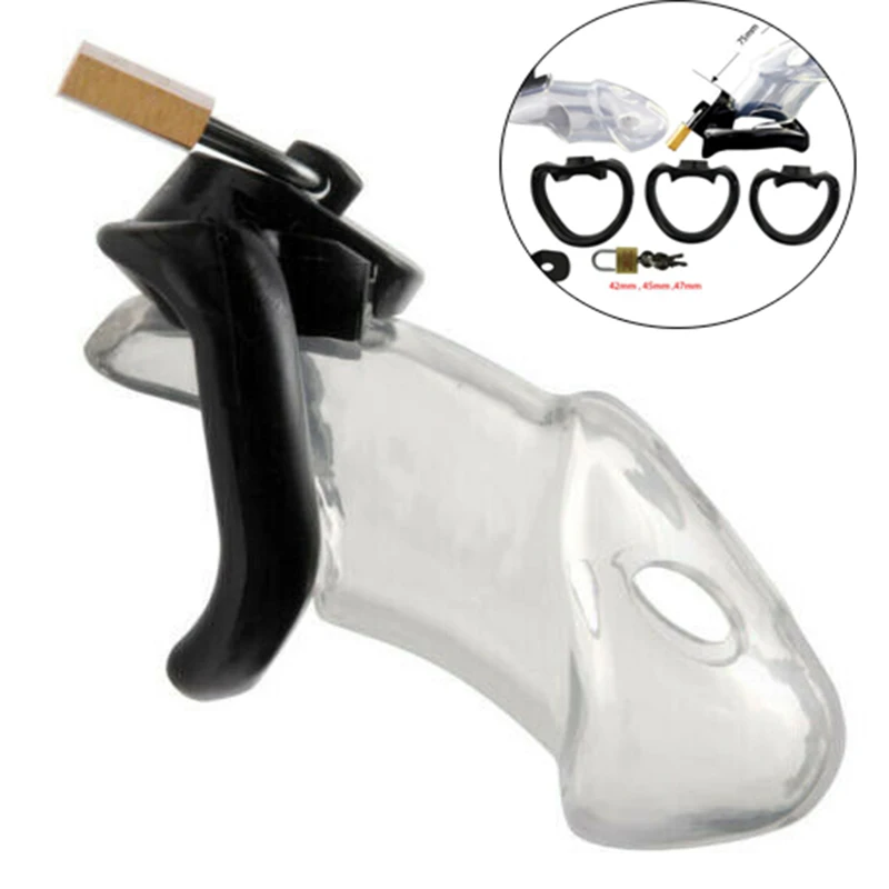 Мужской фиксируемый Пояс верности 2022 клетка на пенис 3 размера кольца на пенис латунный замок взрослый БДСМ бондаж секс-игрушки для мужчин