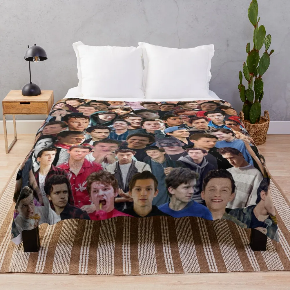 

Tom Holland College Throw Blanket custom blanket tourist blanket